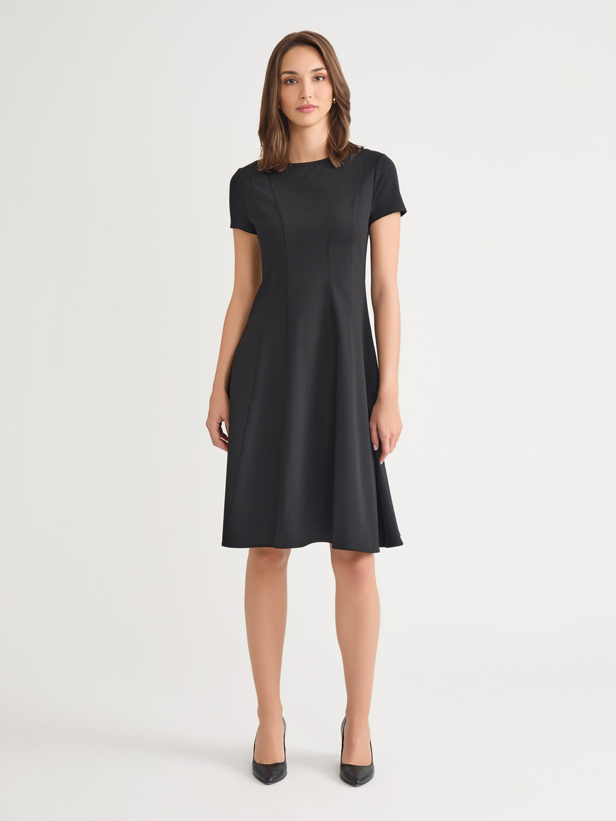 Fit & Flare LuxeStretch Dress Black / S Fit & Flare LuxeStretch Dress Black / S