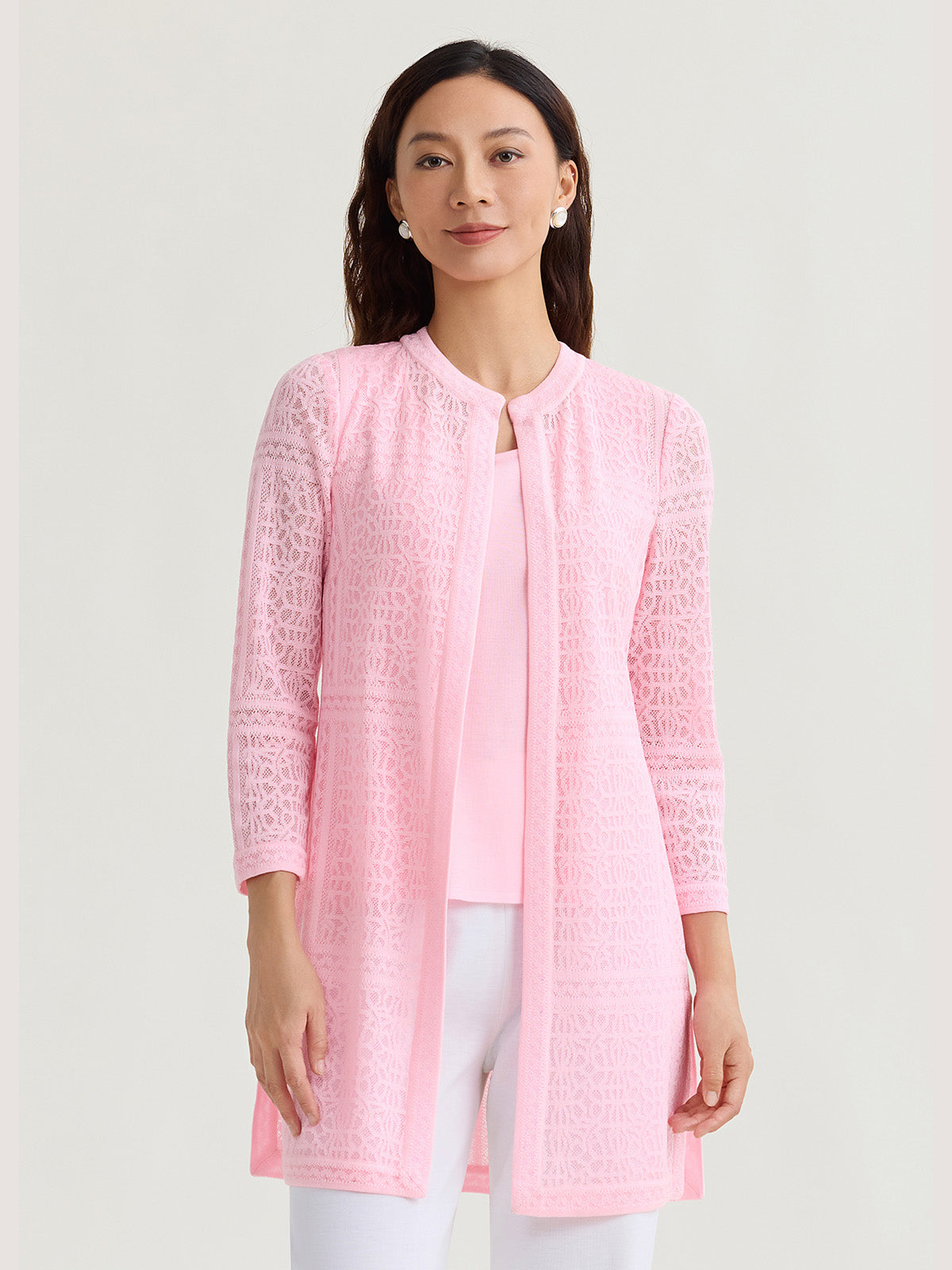 Heritage Tonal Burnout Knit Jacket