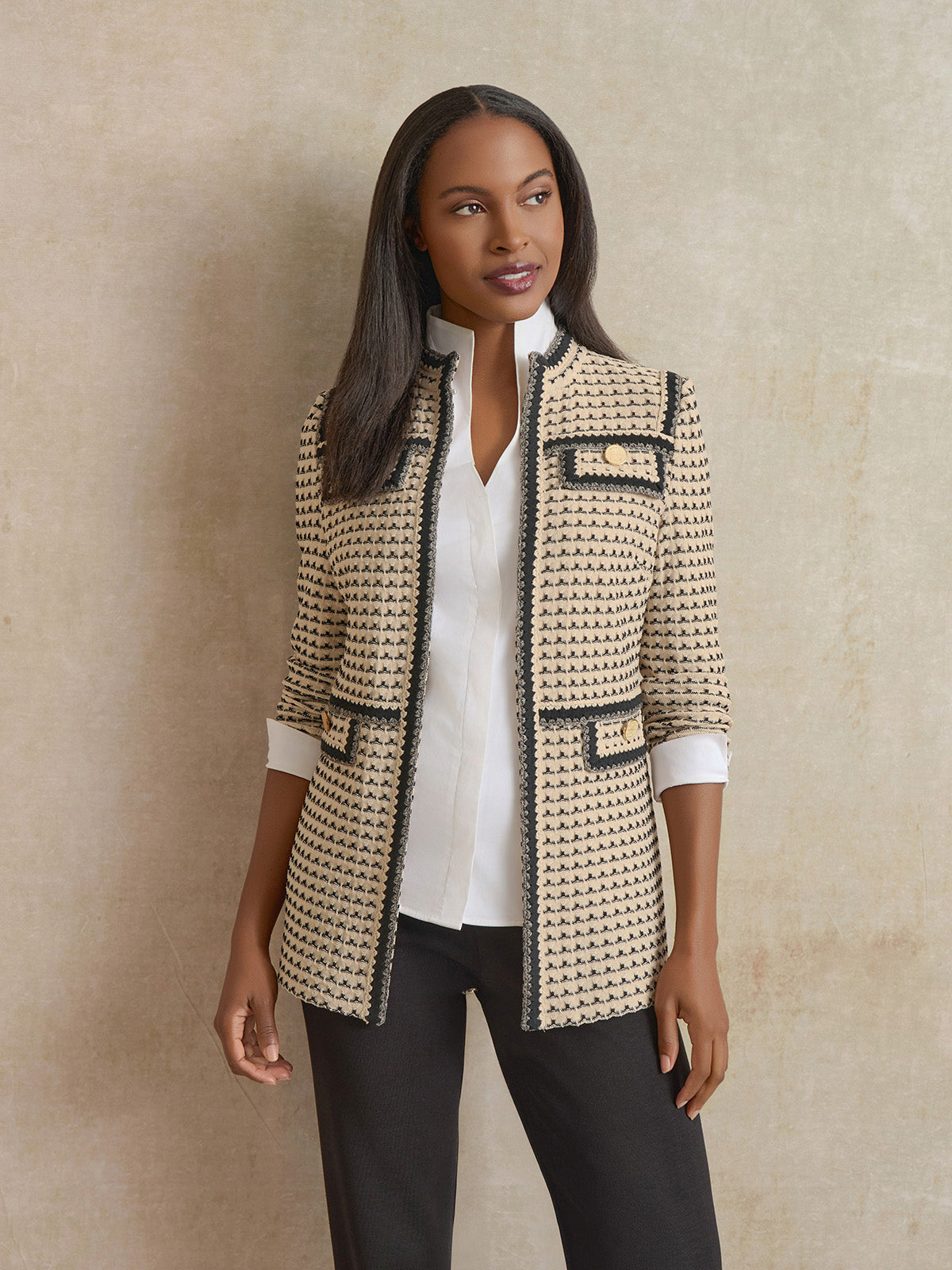 KEMP WOOL/SILK TWEED TAILORED JACKET&パンツ Cornier 2023Autumn/Winter collection KEMP WOOL/SILK TWEED BLOUSON