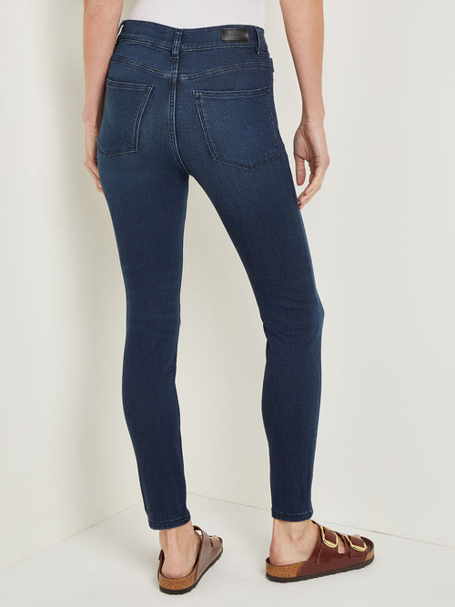 Farrow High-Rise Skinny Ankle Jeans, Dark Indigo, Dark Indigo | Misook