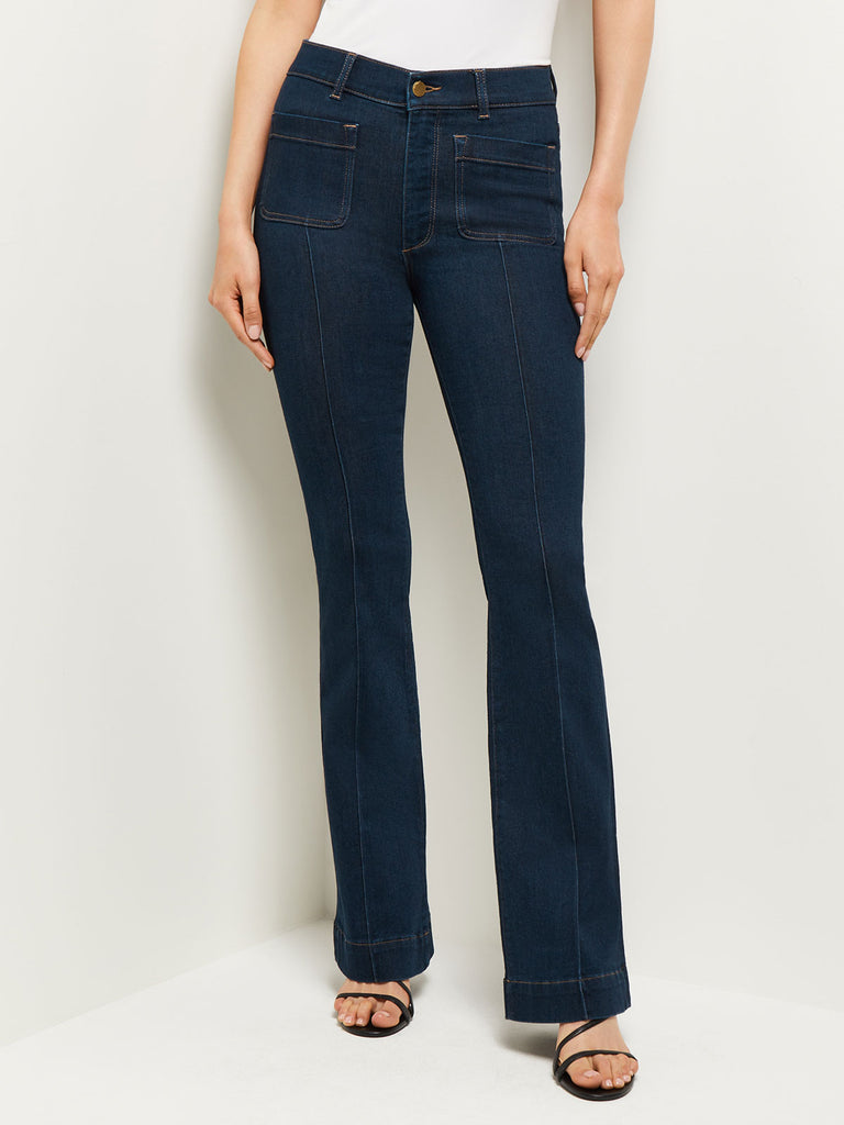 Bridget High-Rise Bootcut Jeans, Undertow, Undertow | Misook