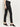 Mara Mid-Rise Straight Leg Ankle Jeans, Black Coated