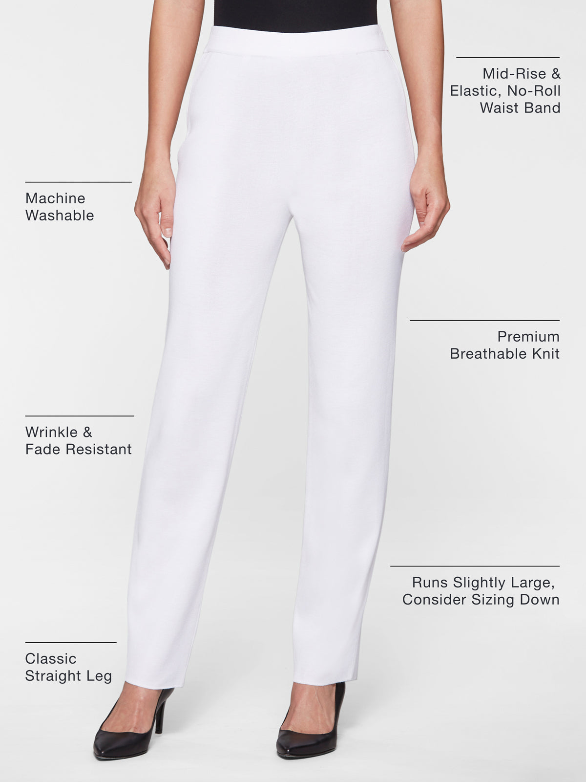 Straight Leg Knit Pant