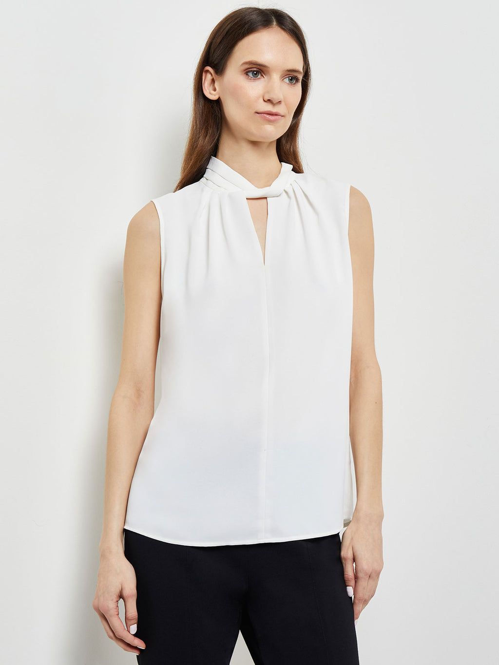 ё BIOTOPsilk crepe de chinecorset blouse off-white-crepe-de-chine