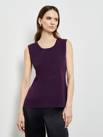 Classic Knit Tank Top, Ultraviolet