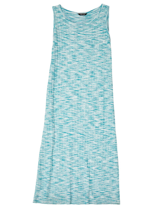 Lightweight Tweed Knit Sleeveless Maxi Dress
