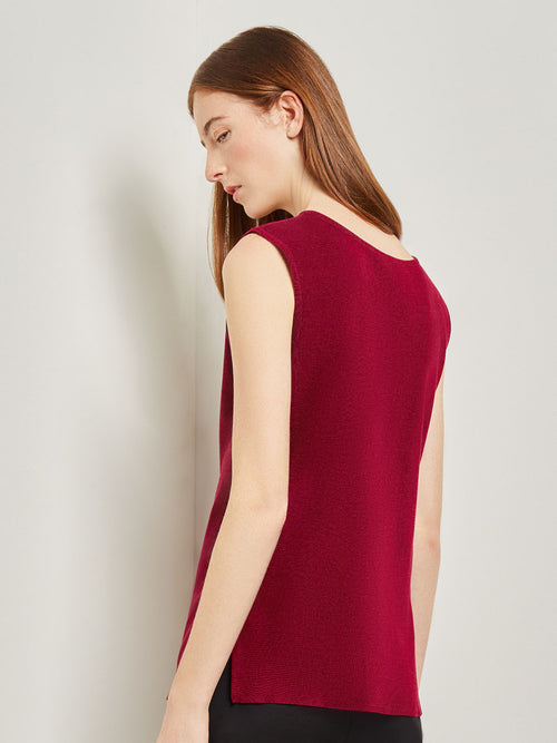 Classic Knit Tank Top, African Violet, African Violet | Misook
