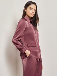 Tie-Waist Tailored Woven Jacket