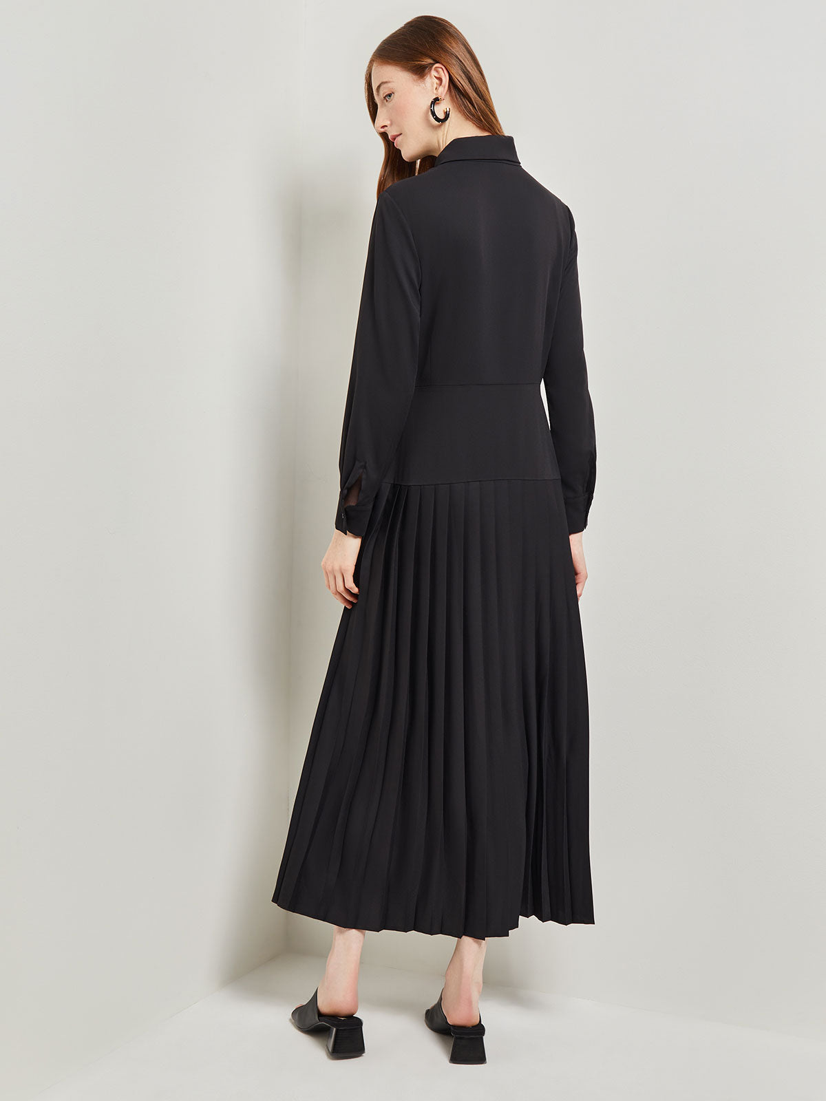 A line sales black maxi dress