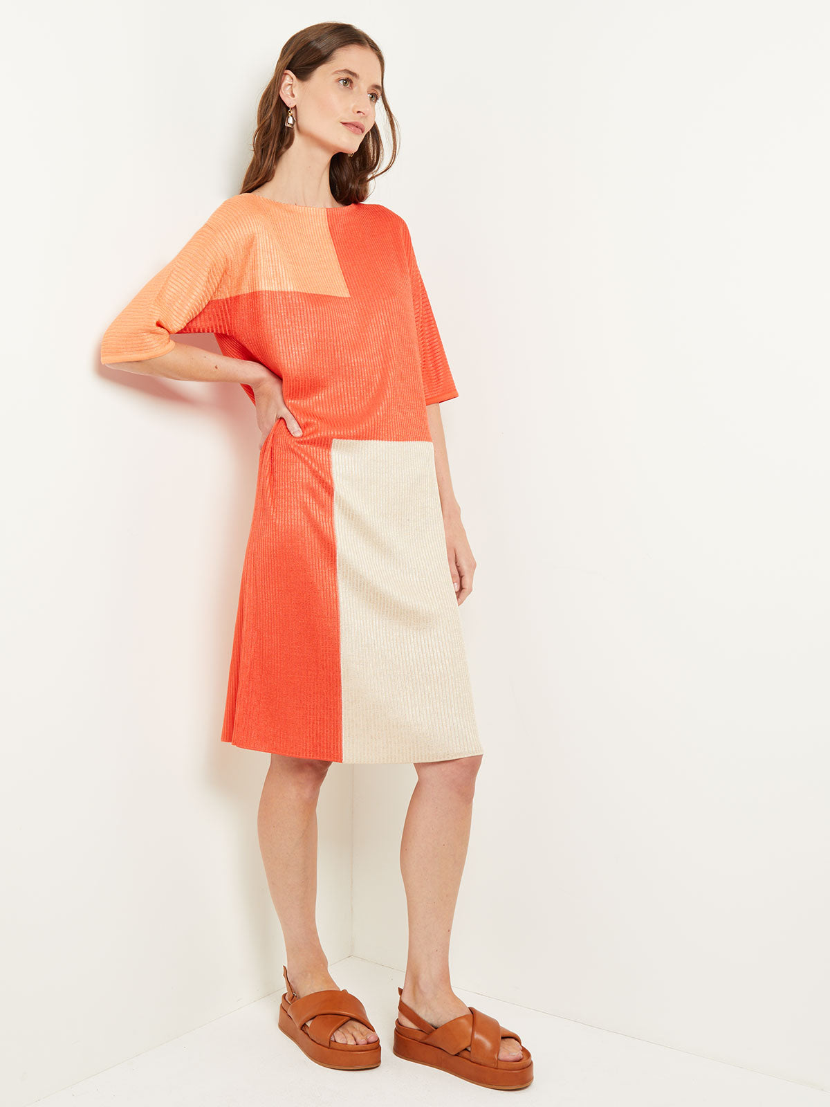 Colorblock clearance shift dress