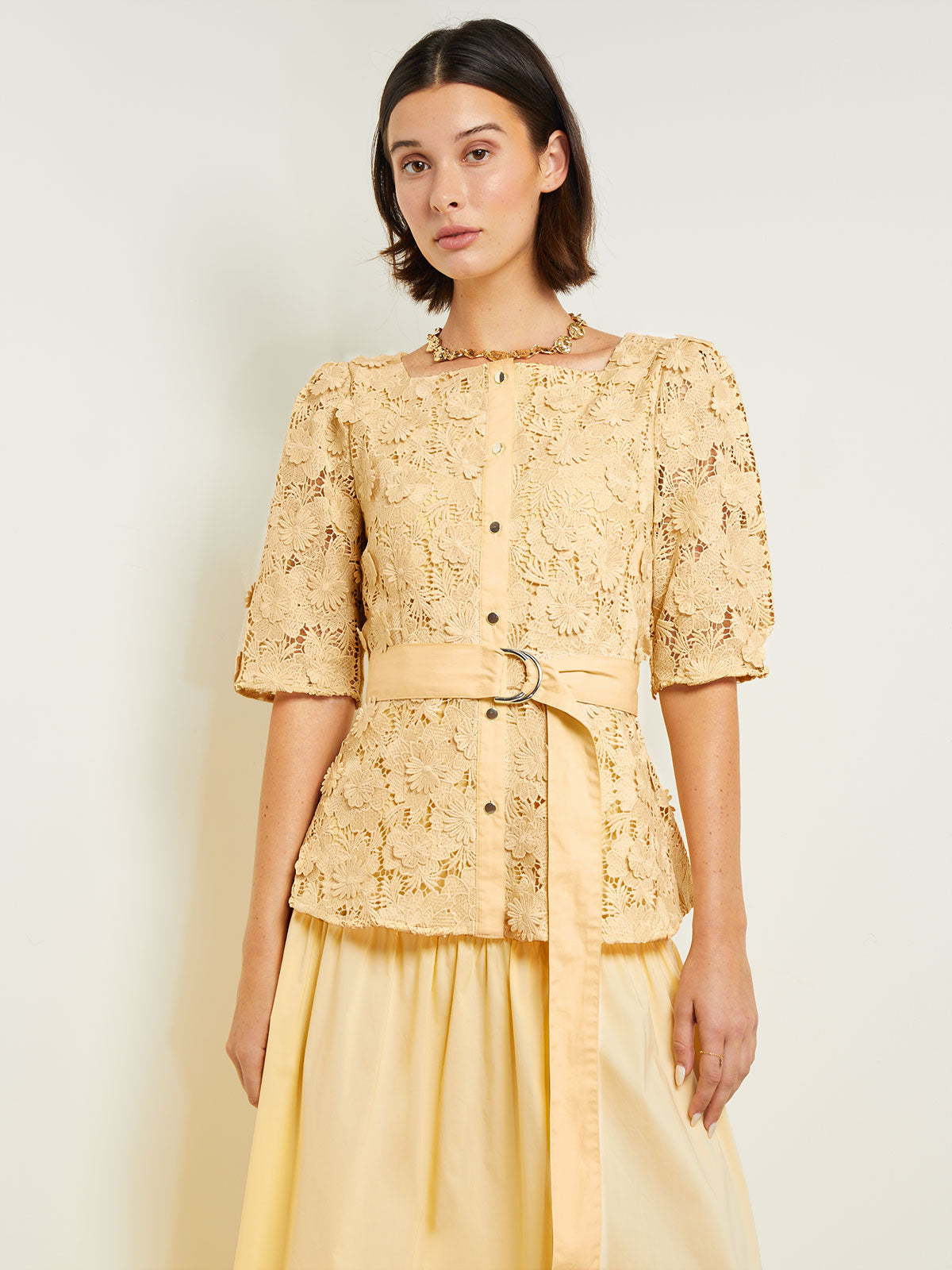 Maxi High Low Skirt Flounce Cotton