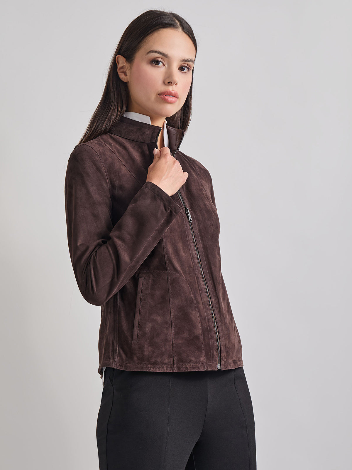 Selected femme suede biker jacket online