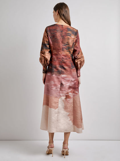 linen dress elegant FABI Linen LONG Dress