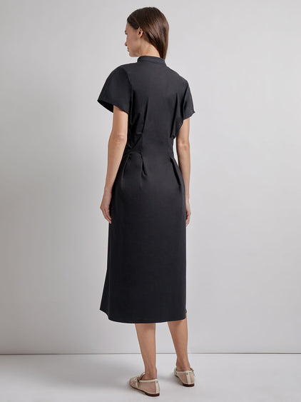 Fit & Flare Button Front Maxi Dress - Modern Fit Fit & Flare Button Front Maxi Dress - Modern Fit