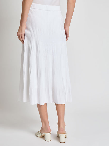 Ribbed A-Line Knit Midi Skirt Vanity Fit