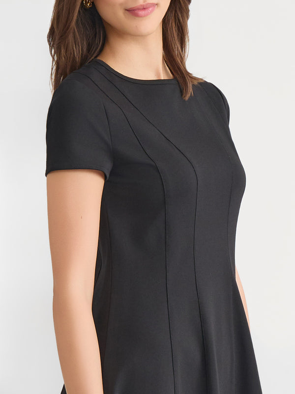 slim fit dress slacks Fit & Flare LuxeStretch Dress Black / S