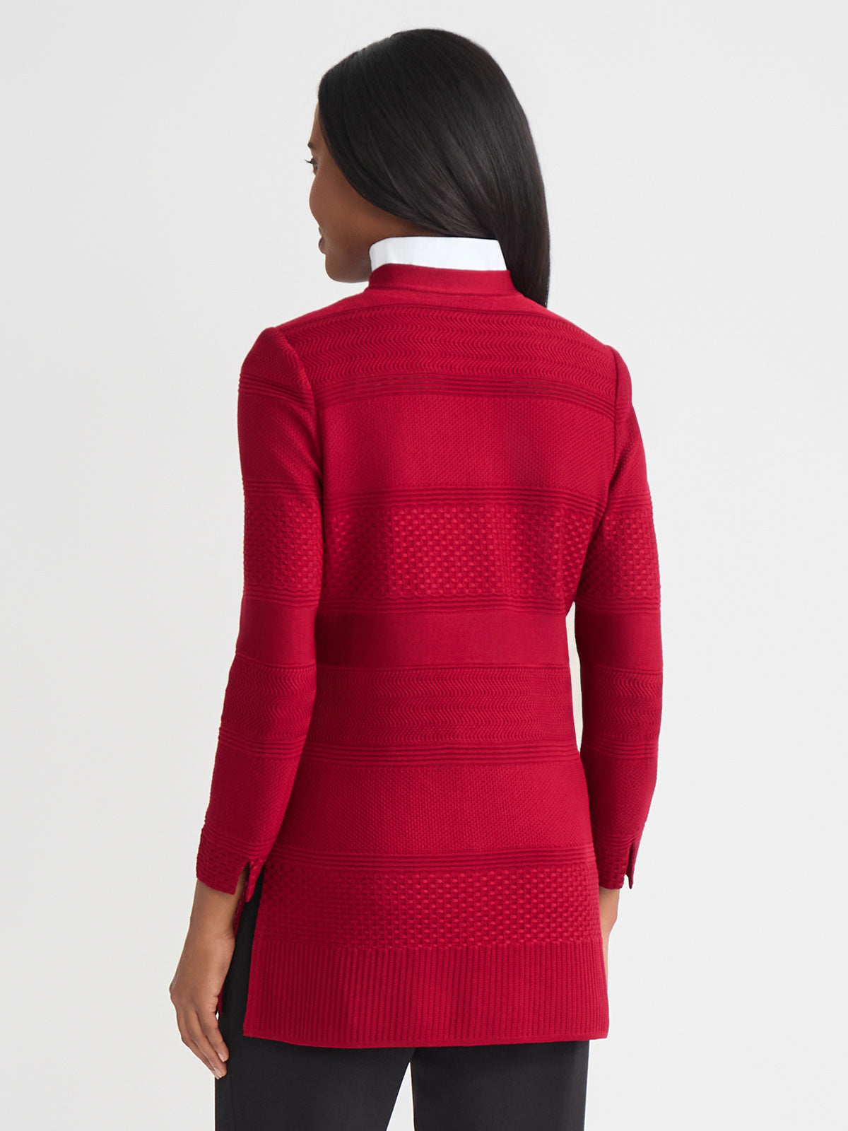 Heritage Multi-Stitch Tonal Knit Jacket - True Fit