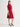 A-Line Pleated LuxeStretch Ponte Dress, Scarlet Red - True Fit
