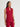 Hi-Neck Sleeveless 100% Pima Cotton Blouse, Scarlet Red - True Fit