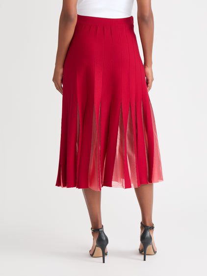 viscose blend knit sheer skirt midaxi dress Buy Karen Millen Viscose Blend Knit Sheer Skirt Midaxi Dress In White