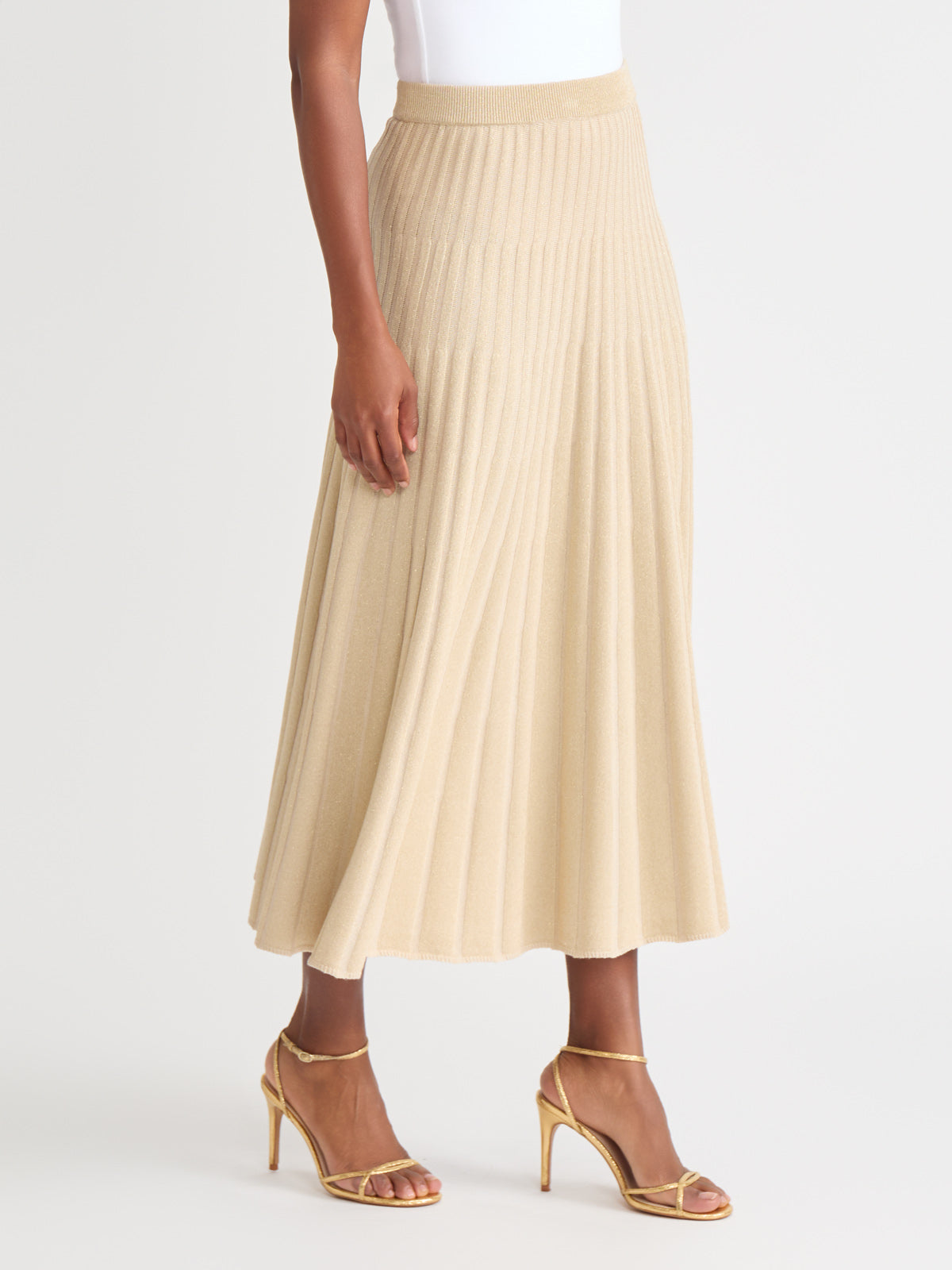 新品✨L'Appartement✨Boucle Slit Long Skirt Slit long skirt - Women | MANGO OUTLET USA