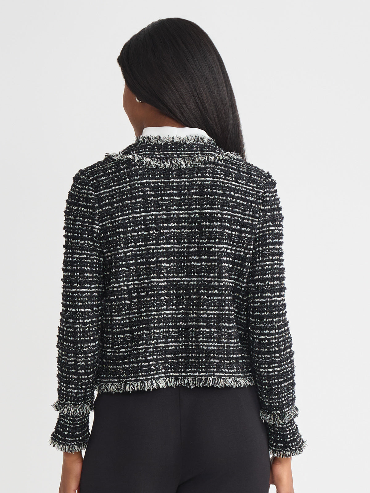 Heritage Eyelash Tweed Knit Jacket - True Fit