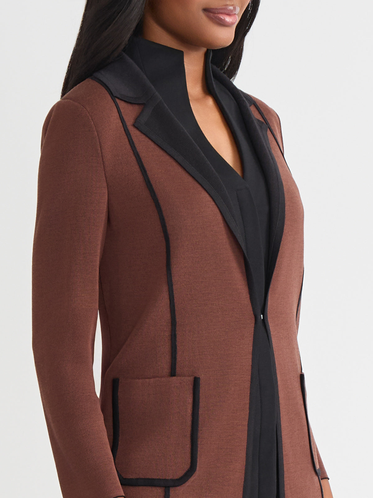 Hertiage Two-Tone Knit Jacket - True Fit