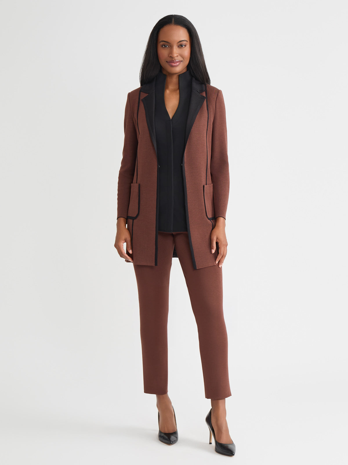 Heritage Two-Tone Knit Jacket - True Fit