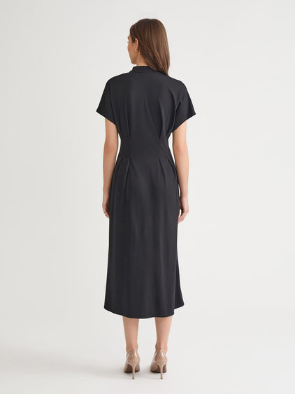 Fit & Flare Cotton Button-Up Maxi Dress Fit & Flare Cotton Button-Up Maxi Dress
