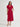 Fit & Flare 100% Pima Cotton Button-Up Maxi Dress, Scarlet Red - True Fit