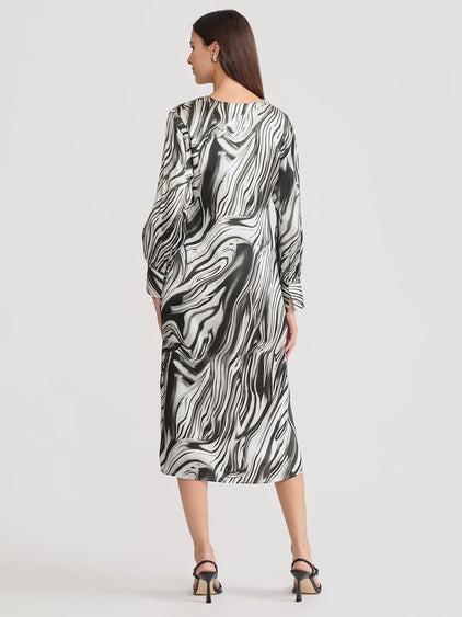 maxi long sleeve dress near me NW Sculpt Mock Neck Dress
