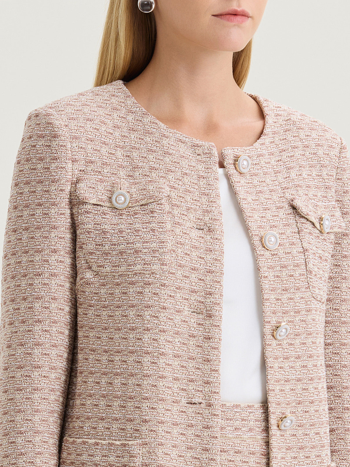 Heritage Tonal Tweed Knit Jacket