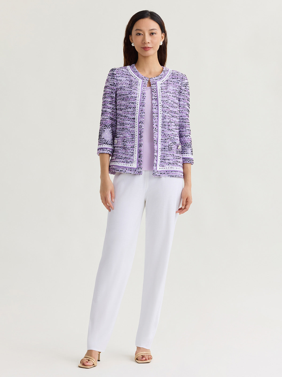 Heritage Eyelash Ribbon Knit Jacket Heritage Eyelash Ribbon Knit Jacket