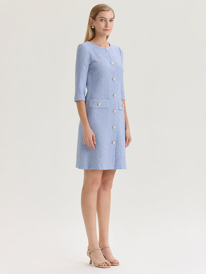 aegean blue color dress Almost a Secret Dress