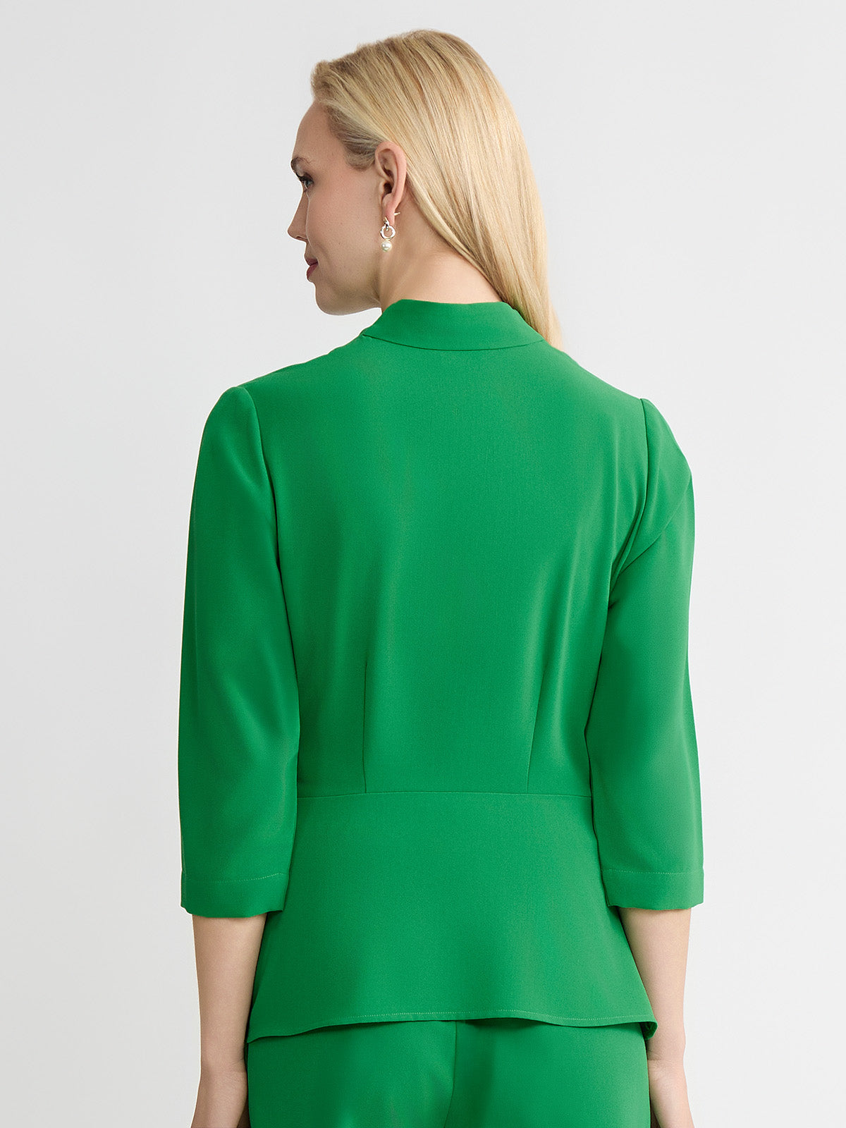 Crepe de Chine Wrap Blouse