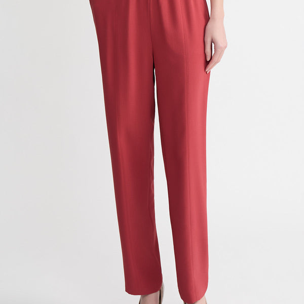 Nora Straight Leg Crepe de Chine Pant