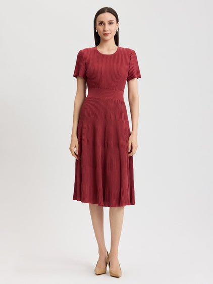 rou midi fit & flare dress Reformation Rou Midi Fit & Flare Dress in Black