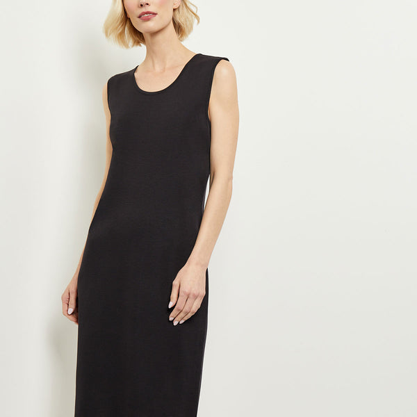Sleeveless Sheath Knit Dress Black / XXL Sleeveless Sheath Knit Dress Black / XXL