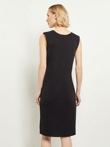 Sleeveless Sheath Knit Dress Black / XXL Sleeveless Sheath Knit Dress Black / XXL