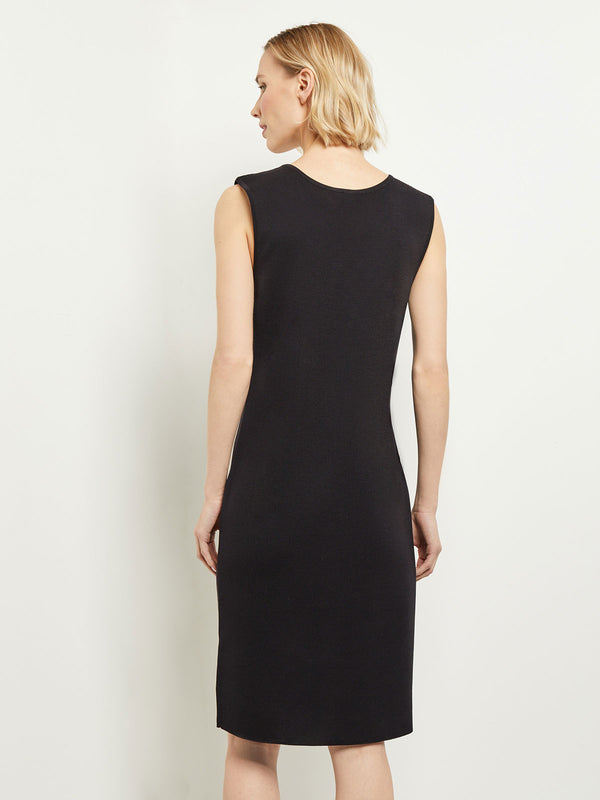 Sleeveless Sheath Knit Dress Black / XXL Sleeveless Sheath Knit Dress Black / XXL