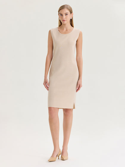 Sleeveless Sheath Knit Dress Collection [hidden]