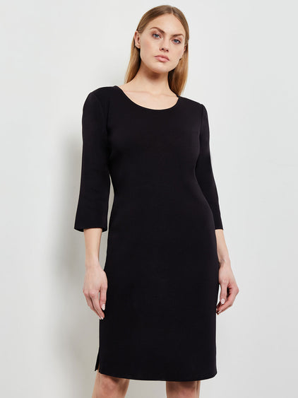 3/4 Sleeve Mylana Knit Sheath Dress 3/4 Sleeve Mylana Knit Sheath Dress