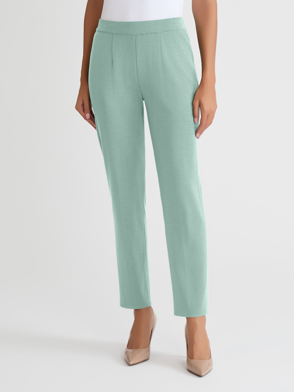 Nancy Slim Leg Mylana Knit Pant