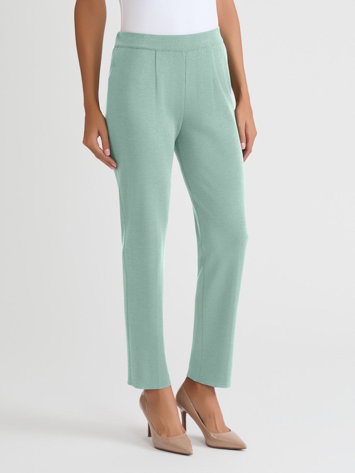 Nancy Slim Leg Mylana Knit Pant