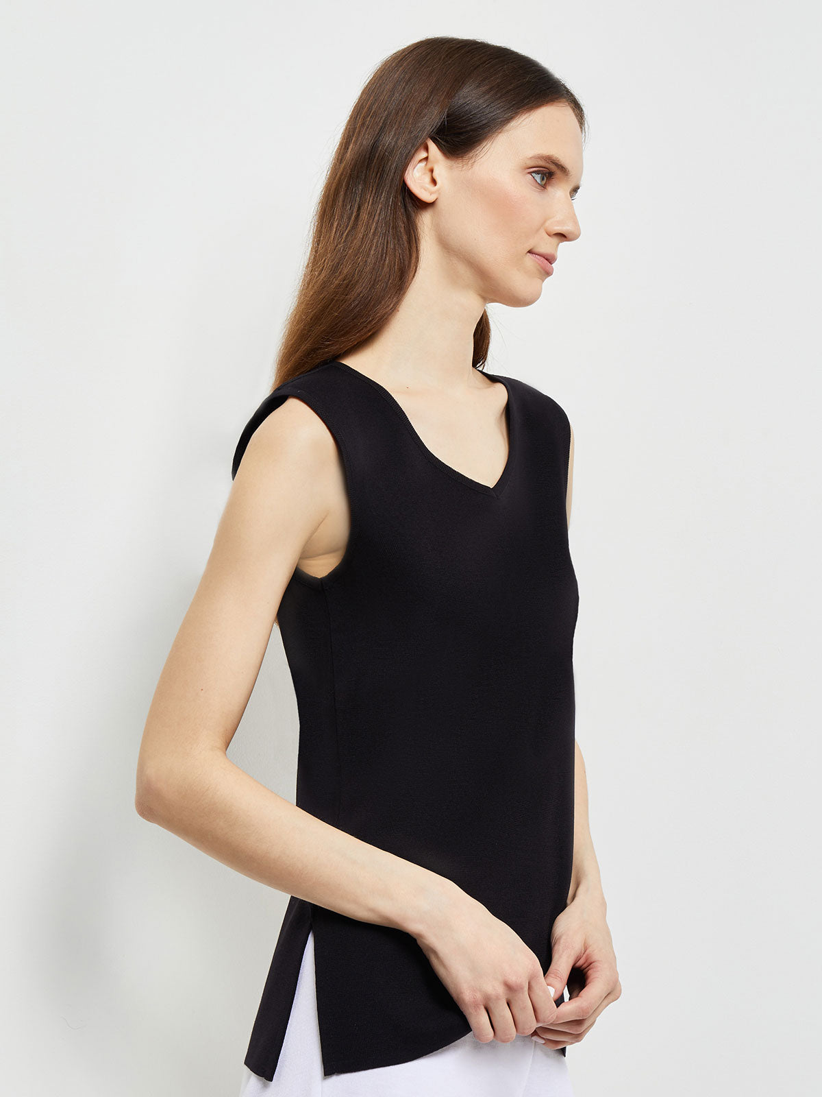 V neck knit store tank