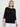 3/4 Sleeve Mylana Knit Tunic, Black - True Fit