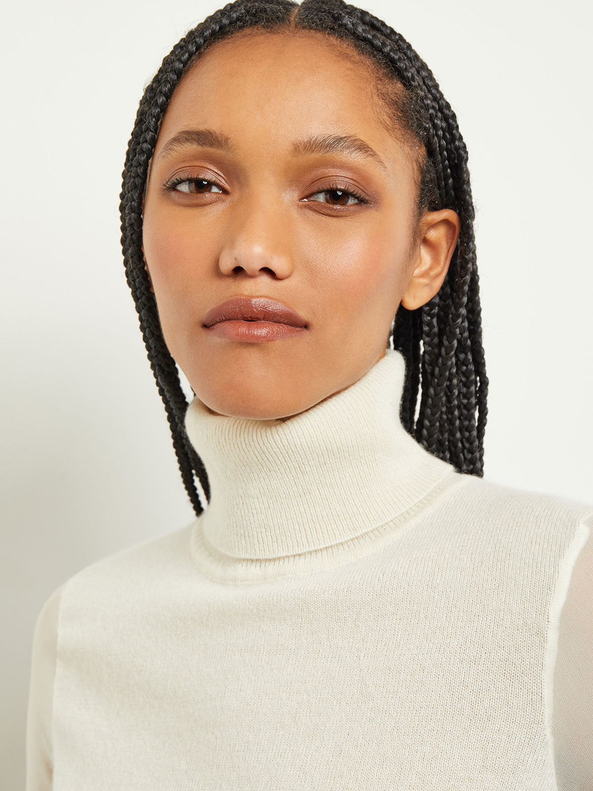 Chiffon turtleneck sales