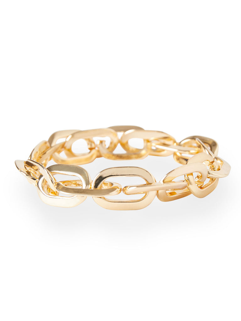Large Gold Chain Link Bracelet, Gold | Misook