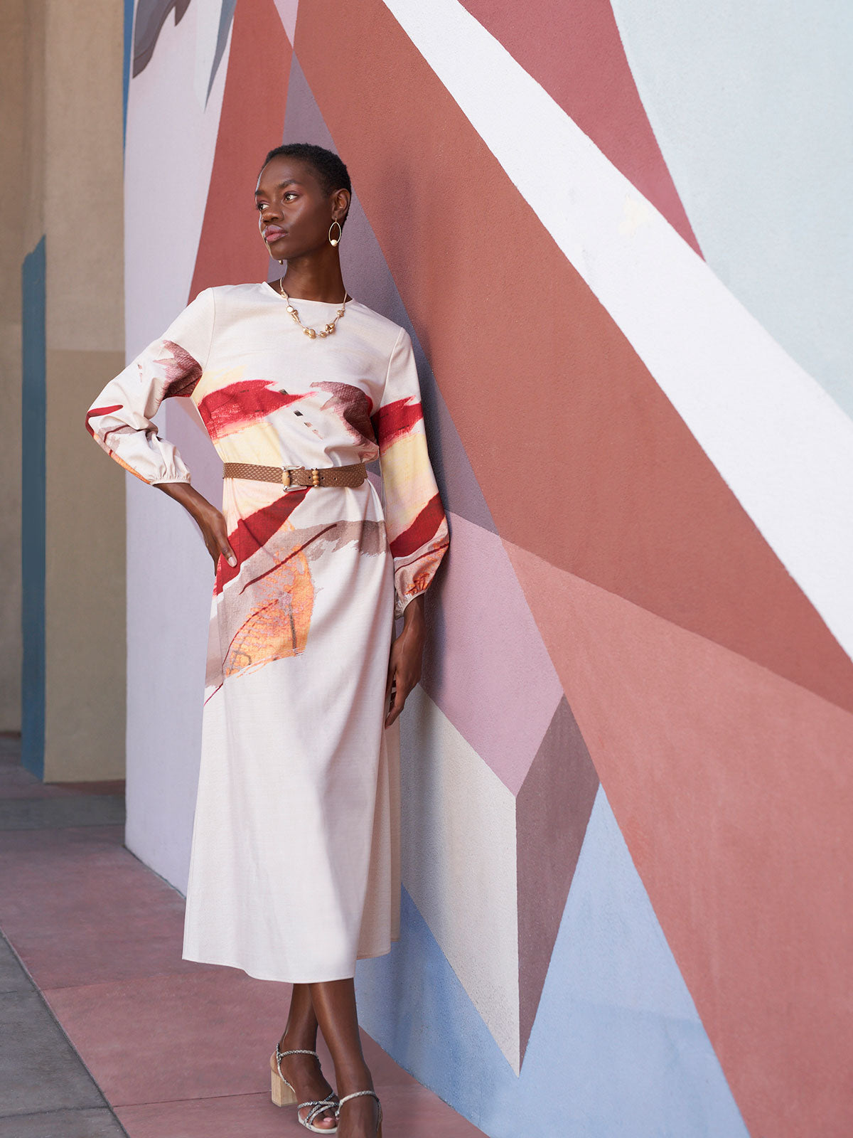 Painted Sunset Maxi Dress