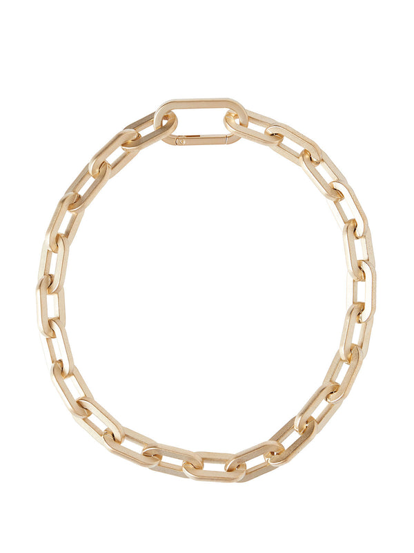Matte Gold Chain Link Necklace – Misook